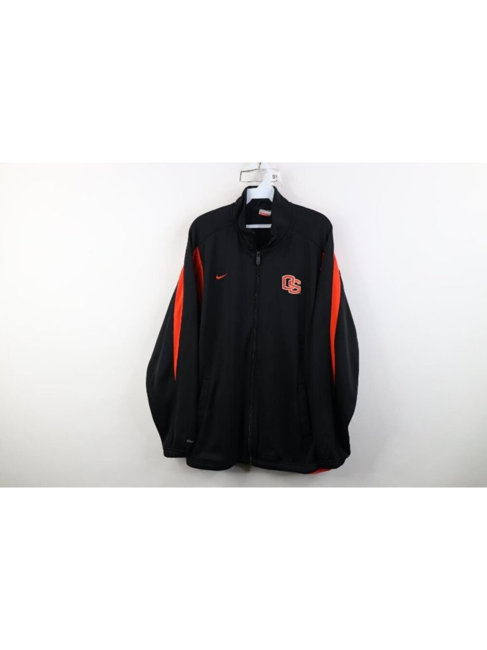 Vtg Nike Mens Large Team Issued Oregon State University Football Jacket Black
